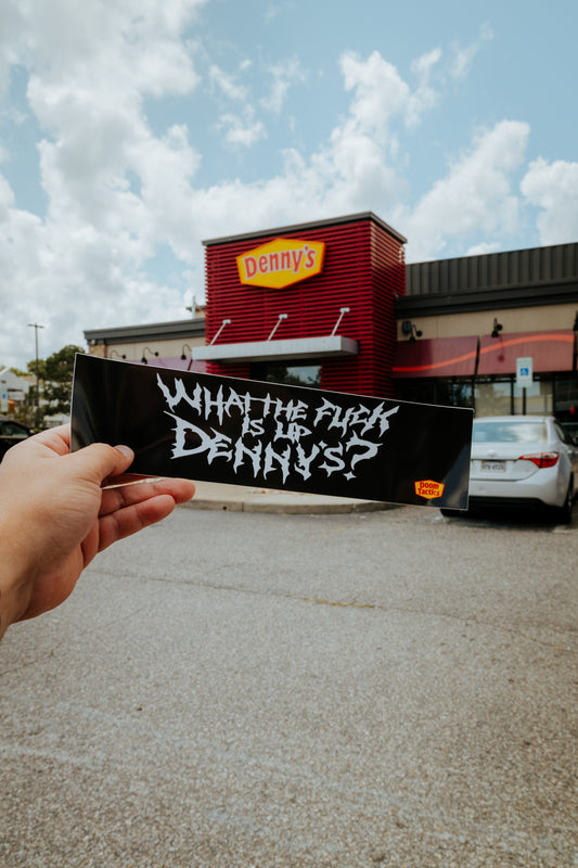 WTF Dennys Bumper Sticker 2 Pack